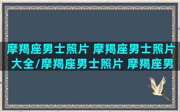 摩羯座男士照片 摩羯座男士照片大全/摩羯座男士照片 摩羯座男士照片大全-我的网站